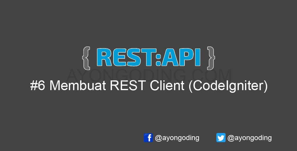 REST API rest client codeigniter